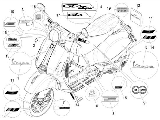 Εικόνα της ΑΥΤ/ΤΟ Vespa 75°-2H004370