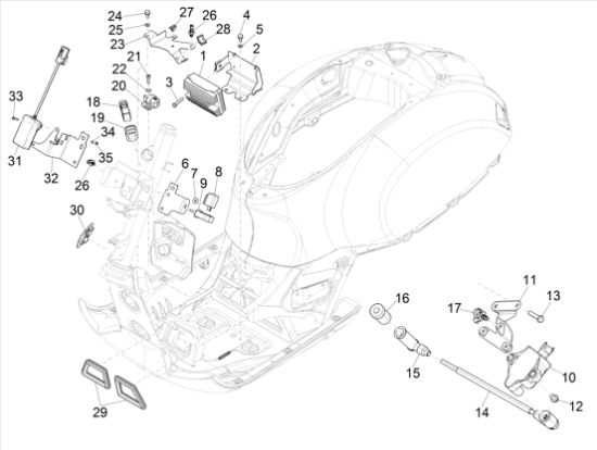 Εικόνα της ΒΑΣΗ ΣΤΑΘΕΡ VESPA GTS MY22-1B003943