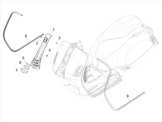 Εικόνα της ΜΟΥΤΣΟΥΝΑ VESPA GTS 300 HPE Sulfer yell-1B006684000LH