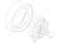 Εικόνα της ΤΡΟΧΟΣ ΜΠΡΟΣ VESPA GTS HPE Racing Sixtie-1C003941000GY