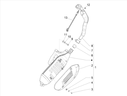 Εικόνα της ΕΞΑΤΜΙΣΗ VESPA GTS 125 SUPER 4T E5 Β.ΕΚΔ-1A0176825