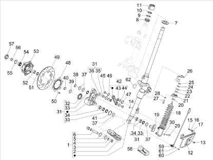 Εικόνα της ΒΑΣΗ ΑΜΟΡΤΙΣΕΡ ΜΠΡ VESPA GTS MY22-1C006272