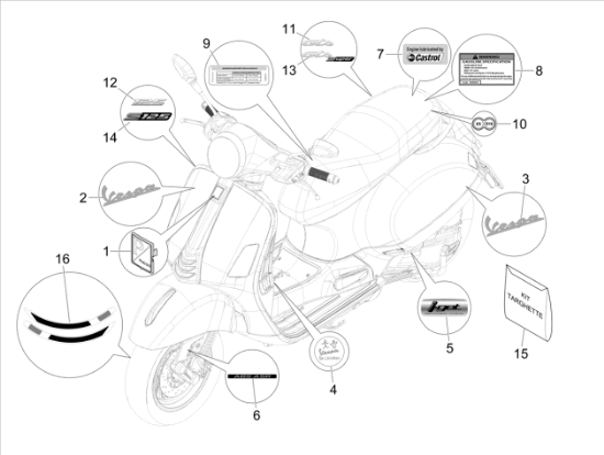 Εικόνα της ΑΥΤ/ΤΟ Gts super VESPA GTS MY22 super-2H005285000A1