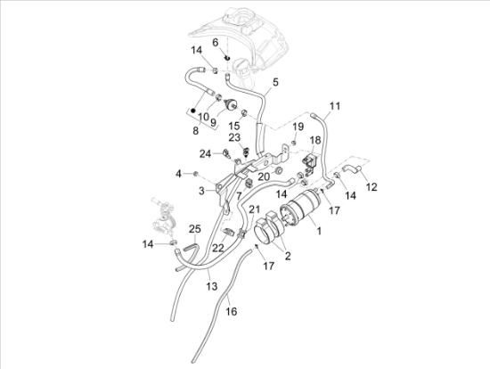 Εικόνα της ΣΩΛΗΝΑΚΙ ΚΑΝΙΣΤΡΟΥ VESPA GTS MY22-CM001449