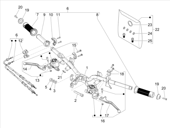 Εικόνα της ΤΙΜΟΝΙ VESPA GTS MY22-1B009962R