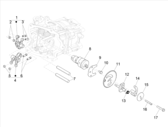 Εικόνα της ΠΑΞΙΜΑΔΙ ΡΕΓΟΥΛ ΒΑΛΒ VESPA GTS 300 MY22-1A021306