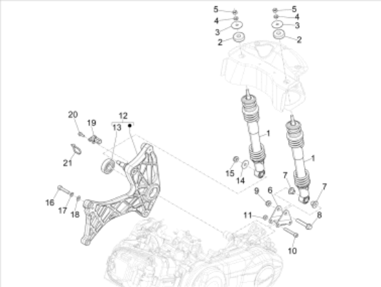 Εικόνα της ΜΟΥΑΓΙΕ ΠΙΣΩ VESPA GTS MY22-1A019545