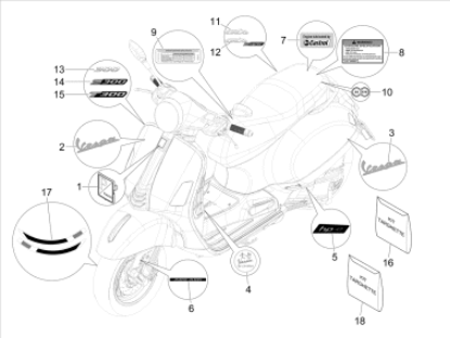 Εικόνα της ΑΥΤ/ΤΟ 300 VESPA GTS MY22 Classic-2H005288