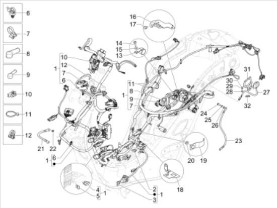 Εικόνα της ΒΑΣΗ ΣΥΝΔ ΚΙΝΗΤΗΡΑ VESPA GTS MY22-1B003953