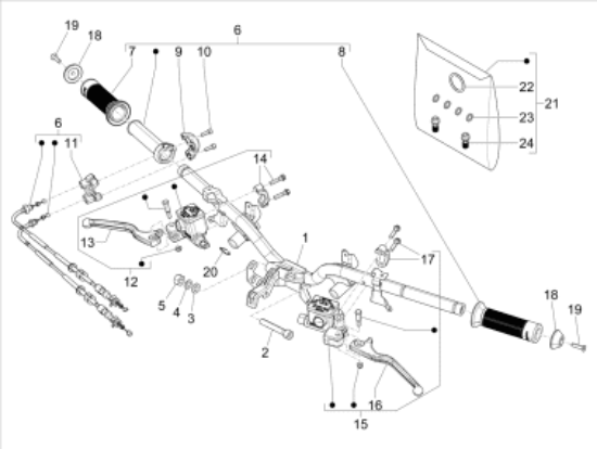 Εικόνα της ΜΑΝΕΤΑ ΔΕ VESPA GTS MY22-1C007042