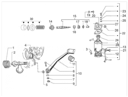 Εικόνα της ΓΡΑΝΑΖΙ ΜΙΖΑΣ ΕΣΩΤ VESPA ARCOB-COSA-179521