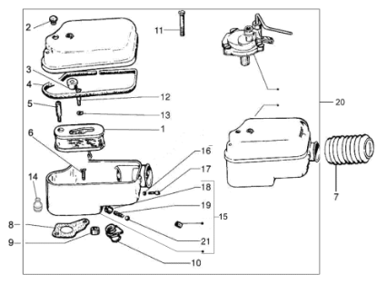 Εικόνα της ΚΙΤ ΕΞΑΡΤΗΜΑΤΑ ΚΑΡΜΠ VESPA PX 11-16-1A0094535