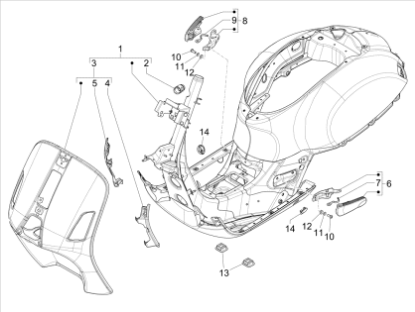 Εικόνα της ΒΑΣΗ ΚΛΕΙΔΑΡΙΑΣ VESPA GTS MY22-1B009464