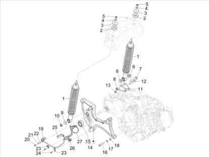 Εικόνα της ΑΜΟΡΤΙΣΕΡ ΠΙΣΩ VESPA GTS MY22-1C006341