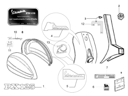 Εικόνα της ΑΥΤ/ΤΟ ΑΝΑΜΝΗΣΤΙΚΟ VESPA 150° (PX125cc)-674367