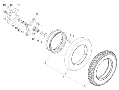 Εικόνα της ΑΕΡΟΘΑΛΑΜΟΣ MICHELIN 300/350-10 100/90-1-UGTM733003