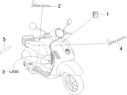 Εικόνα της ΑΥΤ/ΤΟ VESPA LX50-656221