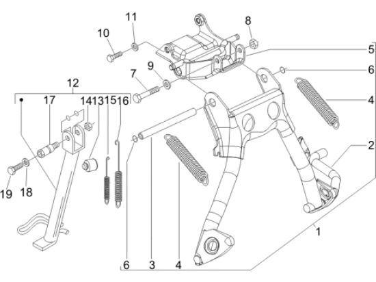 Εικόνα της ΣΤΑΝ ΚΕΝΤΡΙΚΟ VESPA S MY.07-ΕΤ2 ΚΟΜΠΛΕ-582155