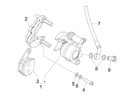 Εικόνα της ΒΑΣΗ ΣΥΓΚΡ ΜΠΡ ΜΑΡΚΟΥΤΣΙ VESPA LX-601610