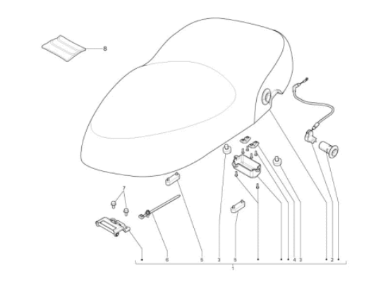 Εικόνα της ΣΕΛΑ VESPA S 50-125 (ΜΟΝΟΣΕΛΟ)-65429300AN