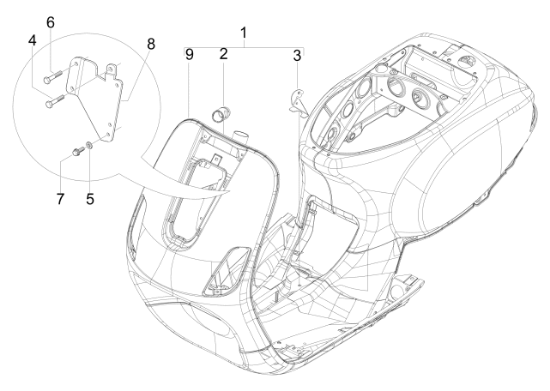 Εικόνα της ΛΑΜΑΚΙ ΣΤΗΡΙΞΗΣ ΠΟΔΙΑΣ VESPA S 50<>150-654292