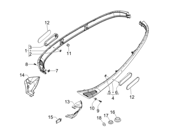 Εικόνα της ΠΛΕΥΡΟ ΑΡ VESPA S 50 4T-4V ΜΑΥΡΟ OP 85/Β-67232500NL