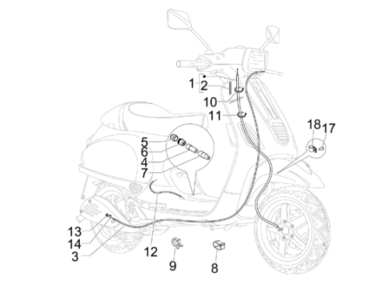 Εικόνα της ΝΤΙΖΑ ΚΟΝΤΕΡ VESPA S 150 (ALBERFLEX)-650836