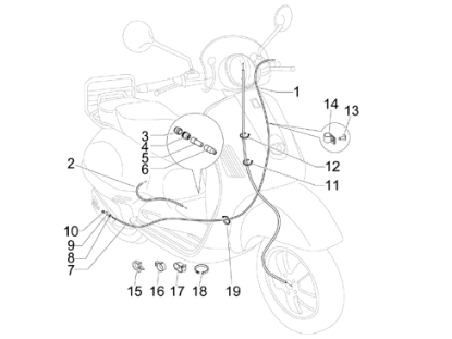 Εικόνα της ΝΤΙΖΑ ΚΟΝΤΕΡ VESPA LXV 50<>125-650838