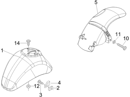 Εικόνα της ΦΤΕΡΟ ΜΠΡΟΣ VESPA LX ΚΟΚΚ 894-66652800R7