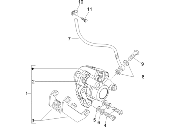 Εικόνα της ΒΑΣΗ ΣΥΓΚΡ ΜΠΡ ΜΑΡΚΟΥΤΣΙ VESPA LX-601610