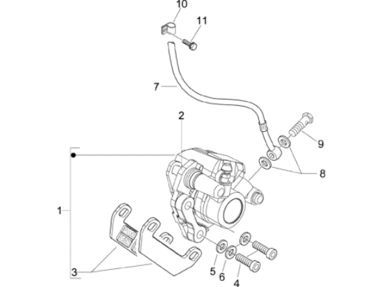 Εικόνα της ΒΑΣΗ ΣΥΓΚΡ ΜΠΡ ΜΑΡΚΟΥΤΣΙ VESPA LX-601610