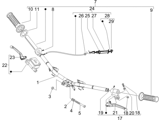 Εικόνα της ΤΡΟΜΠΑ ΦΡ VESPA GT 200-LX-S ΔΕΞΙΑ ±-CM074904