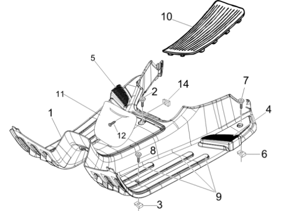 Εικόνα της ΠΑΤΩΜΑ VESPA LX ΜΑΥΡΟ GRAF 79/A-62212440ND