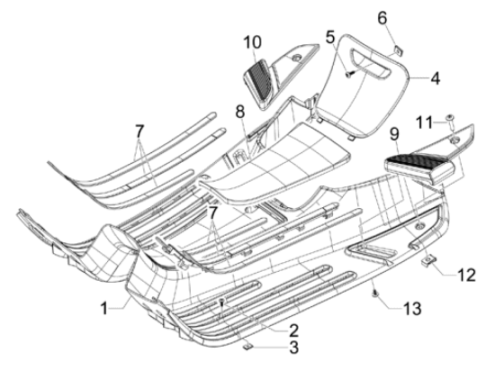 Εικόνα της ΠΑΤΩΜΑ VESPA S 50-125 ΜΑΥΡΟ 94-6221244090