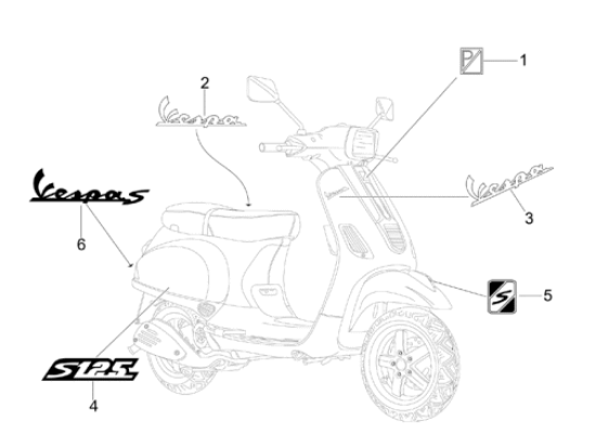 Εικόνα της ΣΗΜΑ ΠΛΕΥΡΟΥ VESPA S 125-656231