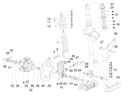 Εικόνα της ΑΜΟΡΤΙΣΕΡ ΜΠΡΟΣ VESPA S 50<>150 ΚΟΜΠΛΕ-58581R