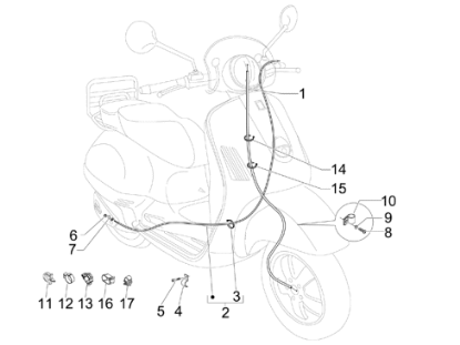 Εικόνα της ΝΤΙΖΑ ΚΟΝΤΕΡ VESPA LXV 50<>125-650838