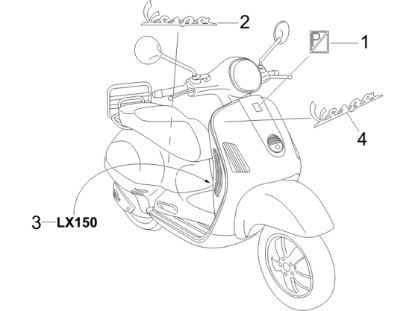 Εικόνα της ΣΗΜΑ ΠΛΕΥΡΟΥ VESPA LX150-656224