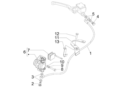 Εικόνα της ΒΑΣΗ ΣΥΓΚΡ ΜΠΡ ΜΑΡΚΟΥΤΣΙ VESPA LX-601610