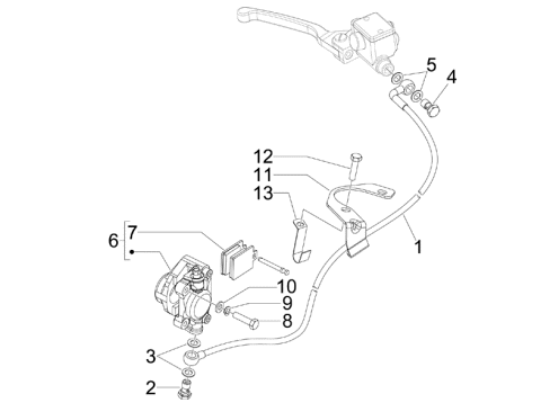 Εικόνα της ΒΑΣΗ ΣΥΓΚΡ ΜΠΡ ΜΑΡΚΟΥΤΣΙ VESPA LX-601610