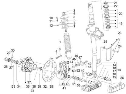 Εικόνα της ΑΜΟΡΤΙΣΕΡ ΜΠΡΟΣ VESPA S 50<>150 ΚΟΜΠΛΕ-58581R