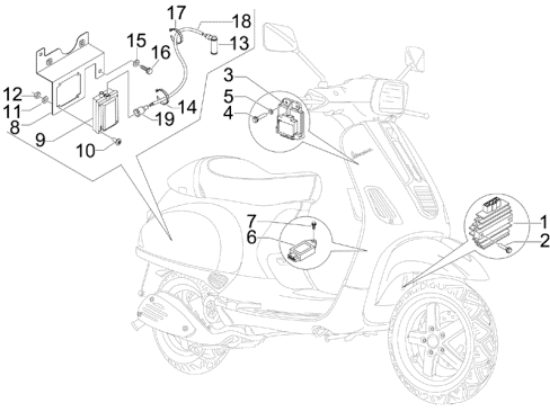 Εικόνα της ΠΙΠΑ ΜΠΟΥΖΙ SCOOTER 50 4T 4V ΘΩΡΑΚΙΣΜΕΝΗ-6394986