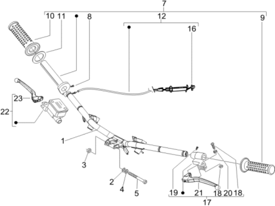 Εικόνα της ΧΕΙΡΟΛΑΒΗ ΤΙΜ VESPA LX ΜΥ09 ΔΕΞΙΑ-CM083804