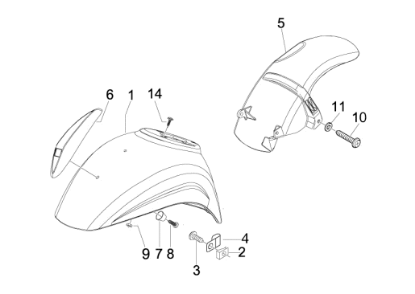 Εικόνα της ΦΤΕΡΟ ΜΠΡΟΣ VESPA LX NERO 98/A-66652800XN2