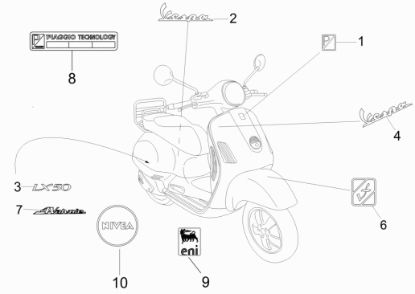 Εικόνα της ΑΥΤ/ΤΟ VESPA LX50-656221