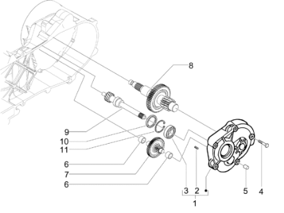 Εικόνα της ΑΞΟΝΑΣ ΔΙΑΦΟΡΙΚΟΥ VESPA LX 50 4V 12/45-8262165