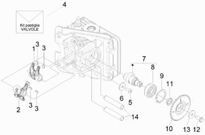 Εικόνα της ΑΞΟΝΑΚΙ ΒΑΛΒΙΔΩΝ SCOOTER 50 4T-4V-842174