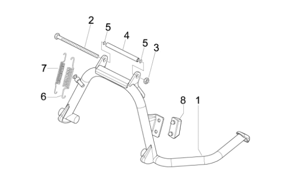 Εικόνα της ΕΛΑΤΗΡΙΟ ΣΤΑΝ VESPA ΕΤ4 50 ΕΣΩΤ-582505