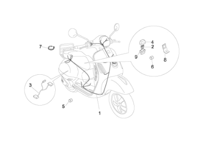 Εικόνα της ΚΑΛΩΔΙΩΣΗ ΚΕΝΤΡΙΚΗ VESPA LX 50 4T-4V-641589