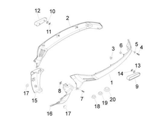 Εικόνα της ΚΑΠΑΚΙ ΜΙΚΡΟ VESPA LX-LXV ΓΚΡΙ 769/B ΔΕΞ-62213040H8